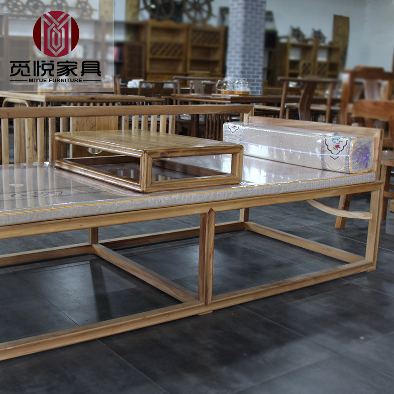 如何选购新中式老榆木家具床